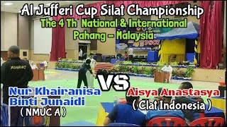 TANDING TASYA CLAT INDONESIA VS NUR KHAIRANISA NMUC MALAYSIA AL JUFFERI CUP SILAT CHAMPIONSHIP [upl. by Clio]