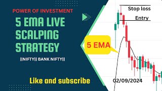 5 EMA LIVE SCALPING STRATEGY shorts trading bank Nifty nifty [upl. by Asira]