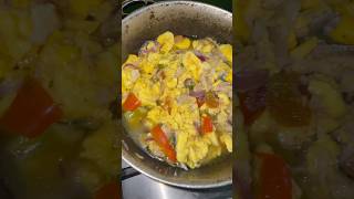 Ackee amp saltfish  frieddumplings jamaicanfood foodvlog fyp abundance homemadefood [upl. by Yar]