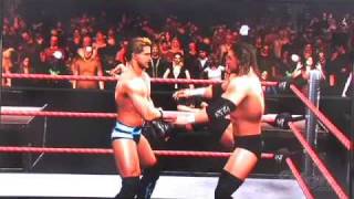 WWE SmackDown vs Raw 2010 Xbox 360 Gameplay  Bloody Fight [upl. by Adrial53]