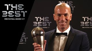 Zinedine Zidane interview  The Best FIFA Men’s Coach 2017 [upl. by Naeloj]