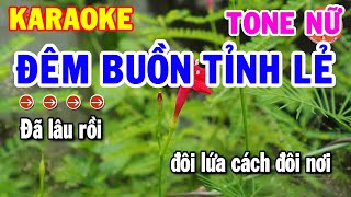 Karaoke Đêm Buồn Tỉnh Lẻ Tone Nữ Nhạc Sống Rumba Dễ Hát Nhất  Nhạc Sống Hải Tiên [upl. by Aseretairam]