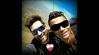 Ronaldo and Messi Skydiving ☠️❤️‍🩹phonk football messi ronaldoeditz trendingshorts [upl. by Miah]