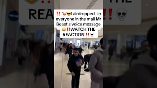 Wait the reaction 😂💀prank airdrop mall voiceeffects mrbeast popular trending reaction [upl. by Leesen69]