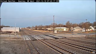 Kearney Nebraska USA  Virtual Railfan LIVE [upl. by Sucramal]