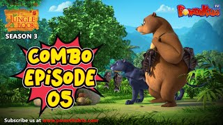 Jungle Book Season 3  COMBO EPISODE 5  जंगल बुक हिंदी नया एपिसोडPowerKidstv​ [upl. by Nnaitsirhc]