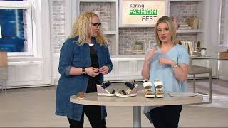 GEOX Patent Leather Braided Wedges  Donna Janira on QVC [upl. by Roswald]