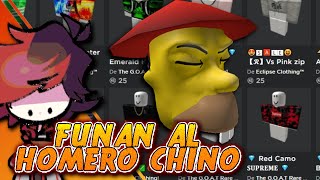 ¡GRINGOS FUNAN al HOMERO CHINO en ROBLOX [upl. by Lucic]