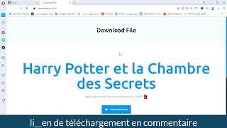 Télécharger Harry Potter et la Chambre des Secrets livres pdf 2023 [upl. by Ahsened]