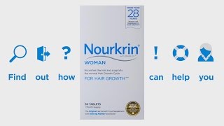 Nourkrin® Woman is your solution to hair loss and all types of hair growth disruption [upl. by Elcarim]