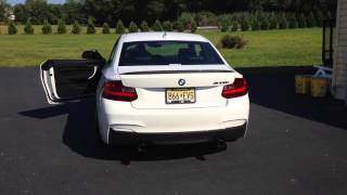 BMW M235i muffler delete [upl. by Emiolhs672]