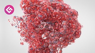 Particle Advection Blob  C4D  XParticles Tutorial Free Project [upl. by Durston]