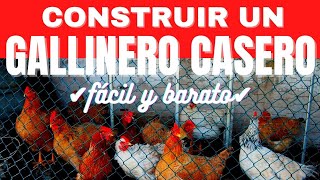 🐔COMO hacer un CORRAL para GALLINAS CASERO🏠🐔 👍FÁCIL Y 💲BARATO ¡TE SORPRENDERÁ [upl. by Nydnarb]