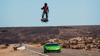 Jet Engines Strapped to Feet Going 1034 MPH In 8K [upl. by Ethbun]