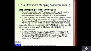 Database Systems  Chapter 9 ER to DB Mapping [upl. by Emixam]