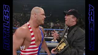 Kurt Angle vs Chris Benoit  SmackDown 2002 1 [upl. by Sally779]