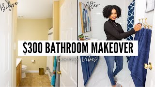 DIY BATHROOM MAKEOVER UNDER 300 l EXTREME DIY SMALL BATHROOM MAKEOVER l DIY LUXURY BATHROOM REMODEL [upl. by Gradeigh]