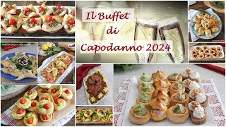 Il MIO BUFFET DI CAPODANNO 2024 Idee facili e veloci da preparare in anticipo per buffet [upl. by Rives]