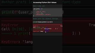 KeyError in Python How to Handle Dictionarys Most Common Error python coding error [upl. by Gabe339]