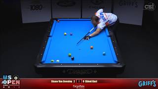 2018 US Open 8Ball Championship Shane Van Boening vs Eklent Kaci [upl. by Drawde777]