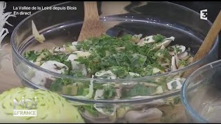 RECETTE  Salade ligérienne d’artichauts champignons et volaille [upl. by Shank]