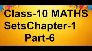 Sets Class 10 in Nepali  SEE Mathematics  Class10 Maths Chapter1 Part6 [upl. by Mich145]