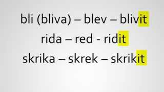 Starka eller oregelbundna verb  Skriva skrev skrivit  Swedish2go  Studera svenska [upl. by Abbie]