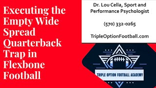 How to Run Empty Wide Spread Quarterback Trap flexbone coaching airforcefootball [upl. by Ttej]