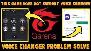 This game does not support voice changer how to change voice in free fire voice changer app [upl. by Lerret]