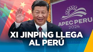 PRESIDENTE DE CHINA XI JINPING LLEGA AL PERÚ PARA FORO APEC [upl. by Anaehr815]