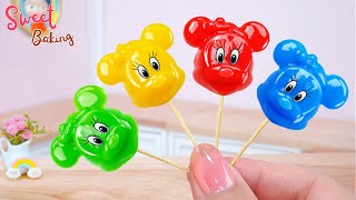 💘ASMR Rainbow Jelly💘Beautiful Miniature Rainbow Minnie Jelly Cake Decorating Ideas🌈Sweet Baking🌈 [upl. by Gaal]