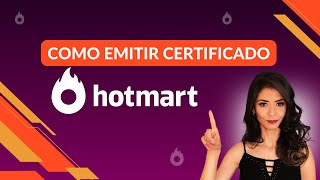 COMO EMITIR CERTIFICADO ONLINE NA HOTMART [upl. by Eimareg41]