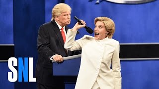 Donald Trump vs Hillary Clinton Third Debate Cold Open  SNL [upl. by Mulloy412]