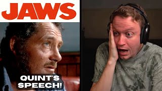 Reacting to THAT story in Jaws  Quint’s USS Indianapolis Speech Jaws Movie Reaction Clip [upl. by Drofnil]