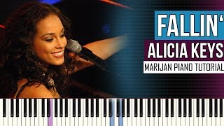 How To Play Alicia Keys  Fallin  Piano Tutorial [upl. by Yks903]