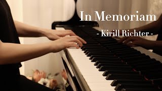 《In Memoriam》Kirill Richter Piano【taozipiano】 [upl. by Arihppas336]