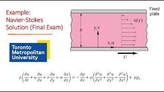 NavierStokes Equation Final Exam Question [upl. by Hilaire]