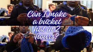 Can I Crochet A Bucket Hat in 2 Hours [upl. by Joaquin]