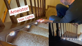 Ameistor Stair Lights easy install many different settings stairs lights indoorlighting [upl. by Dwinnell53]