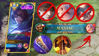 WHEN TOP 1 GLOBAL ROGER TRY DANGEROUS GOLDEN STAFF BUILD🔥  AUTO MANIAC  MLBB [upl. by Moskow]