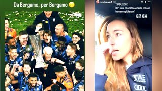 ATALANTA FESTEGGIA SOFIA GOGGIA IN DIALETTO BERGAMASCO [upl. by Lehet725]