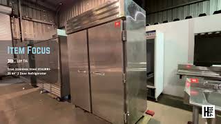 Online Auction Bid on Lot 114 True Stainless Steel STA2RRI 2S 68 2Door Refrigerator [upl. by Phippen]