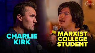 Charlie Kirk Cant BELIEVE What He Hears from Cocky MARXIST College Student 👀 [upl. by Nuahsyar989]