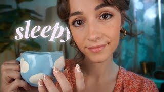 ASMR  Gentle amp Sleepy Tapping  Whispers with rain 🌧️ [upl. by Anelhtac786]