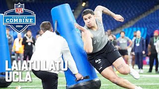 Laiatu Latu FULL 2024 NFL Scouting Combine On Field Workout [upl. by Neelav]