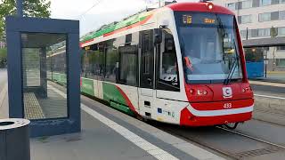 Chemnitz Straßenbahnen – Trams am Technopark Chemnitzer Modell [upl. by Cherey]