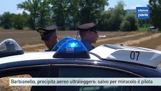 Barbianello precipita aereo ultraleggero salvo per miracolo il pilota [upl. by Candide825]