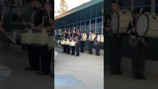 Glendora HS Marching Band Drumline Battery Warm Up Bonita 92824 [upl. by Shanta380]