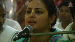 20170805 Sri Sri Radha Madhava Jhulan Yatra  Day 3 Kirtan Vishaka dd [upl. by Kamila]