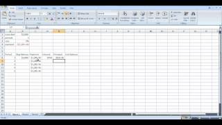 Loan Amortization Table in Excel [upl. by Anoj]